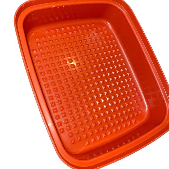 Vintage Tupperware Meat Marinade Container Paprika Season Stack Large 1294 1295 - Picture 9 of 15